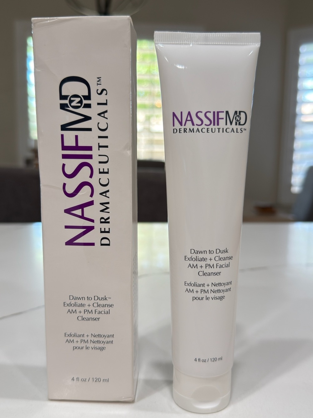 NassifMD Dermaceuticals Dawn to Dusk Exfoliate + Cleanse AM + PM Facial Cleanser